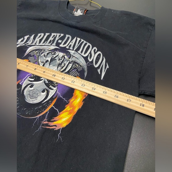 Vintage Y2K Harley Davidson double sided graphic tee shirt. Made in USA - Picture 7 of 8
